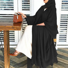 Black Chiffon layered Abaya