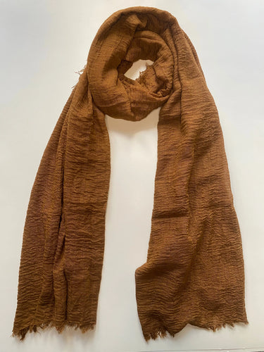 Chocolate Brown Cotton Crinkle Hijab Hijabimama