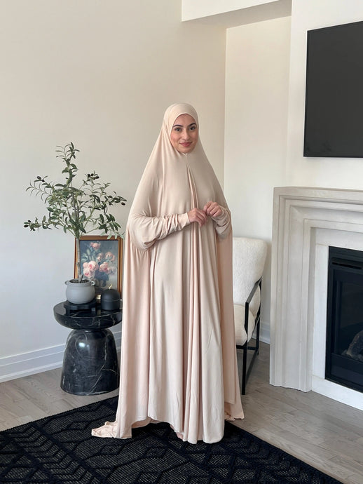 Cream Prayer Hijab