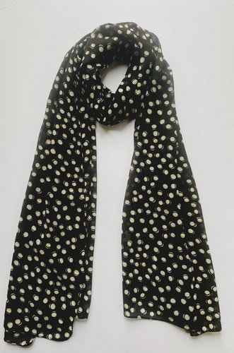 Black Polka Dot Chiffon Hijab Hijabimama