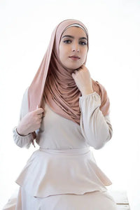 instant pre-sewn jersey hijab