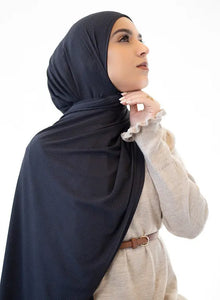 Smoke Grey Ribbed Jersey Hijab Hijabimama