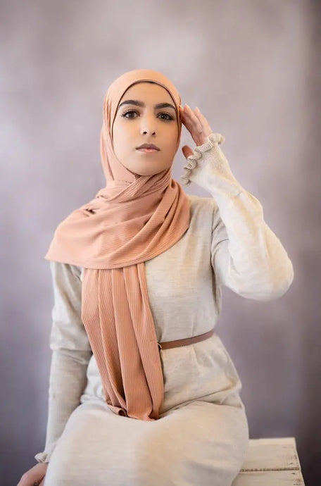 ribbed jersey hijab