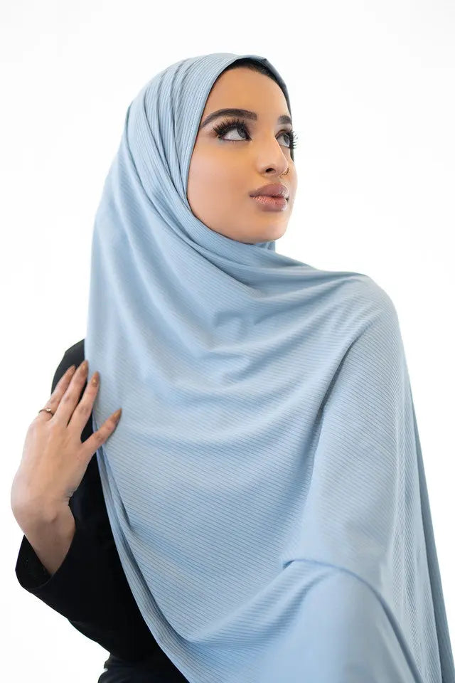 ribbed jersey hijab pleated jersey hijabs