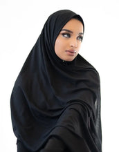 Black Ribbed Jersey Hijab Hijabimama